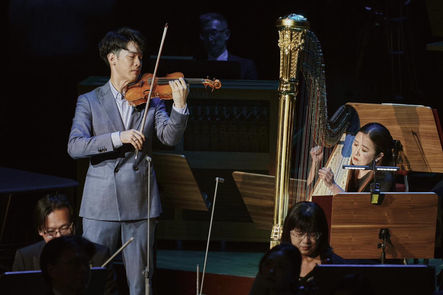 Richard Lin, violin、Shannon Shuen Chieh, harp